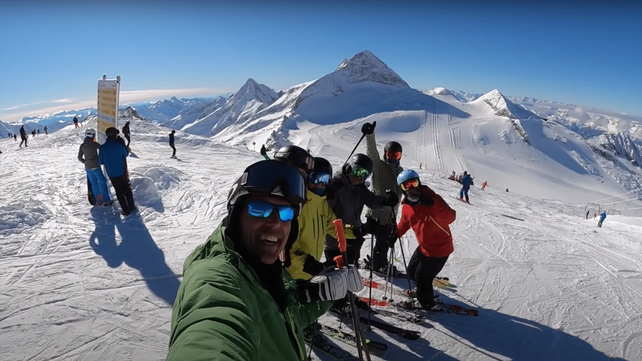 Groupe stage de ski progression station Hintertux
